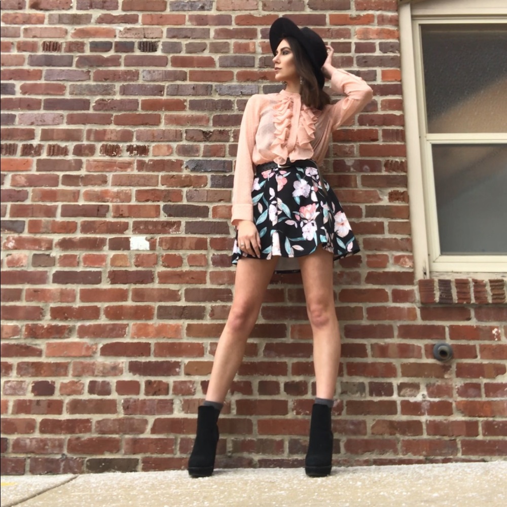 Floral Skater Skirt
